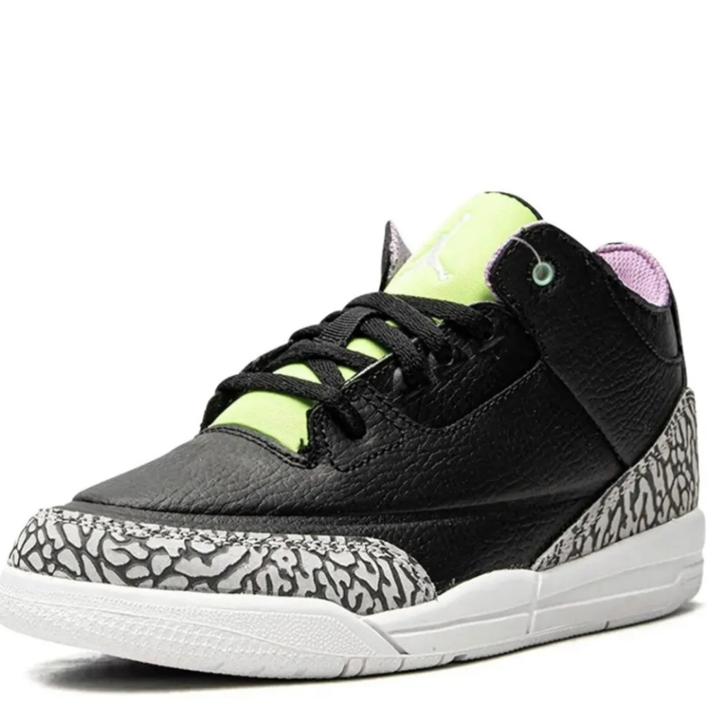Nike Big Kids' Air Jordan 1 Mid Top 3 Purple Swish EUC Size 7